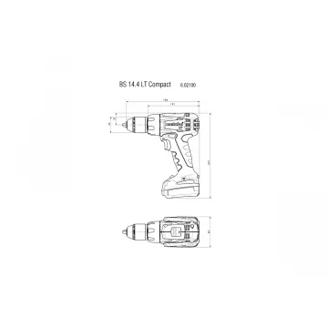 Акумуляторний шуруповерт Metabo BS 14.4 LT Compact - Фото № 4