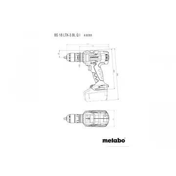 Акумуляторний шуруповерт Metabo BS 18 LTX-3 BL QI 5.2 Ач Li-Power - Фото № 4