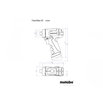 Акумуляторний шуруповерт Metabo PowerMaxx BS + TLA LED + BitBox 15 - Фото № 3