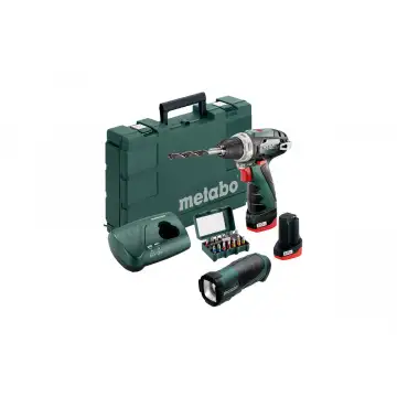 Акумуляторний шуруповерт Metabo PowerMaxx BS + TLA LED + BitBox 15