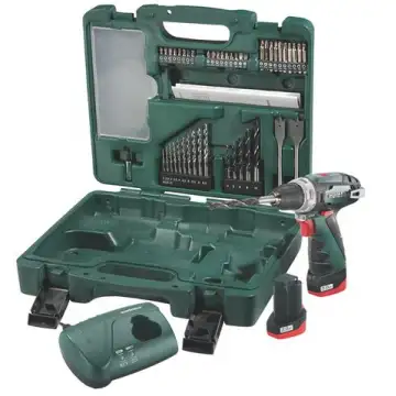 Акумуляторний шуруповерт Metabo PowerMaxx BS Basic + набір розхідники Mobile Workshop