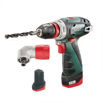 Акумуляторний шуруповерт Metabo PowerMaxx BS Quick + Кутова насадка