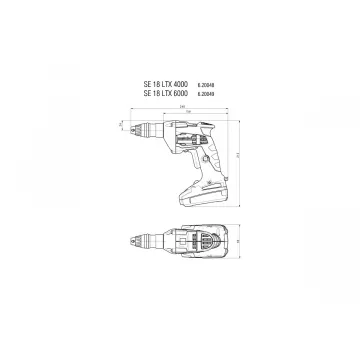 Акумуляторний шуруповерт для гіпсокартону Metabo SE 18 LTX 6000 - Фото № 3