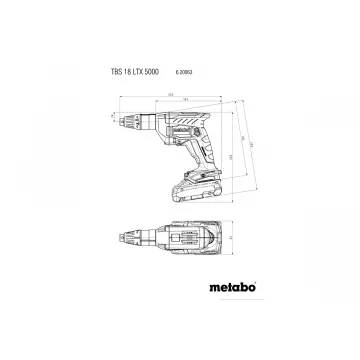 TBS 18 LTX BL 5000 Акумуляторний шуруповерт для гіпсокартону - Фото № 3