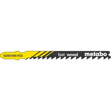 Лобзикове полотно для дерева Metabo Professional 74 мм progressive T 144 D, 5 шт