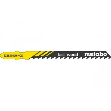 Лобзикове полотно для дерева Metabo Professional 74 мм T 144 D, 100 шт