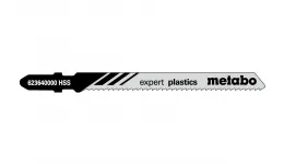 Лобзикове полотно для плексигласу, полікарбонату Metabo Expert 74 мм T 101 A, 5 шт