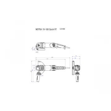 WEPBA 19-180 Quick RT Кутова шліфувальна машина - Фото № 7