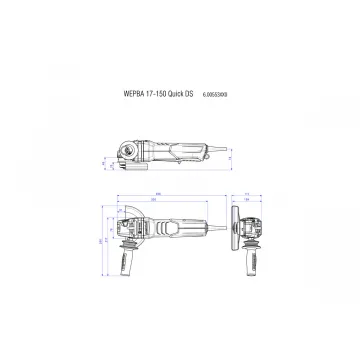 WEPBA 19-150 Q DS M-Brush Кутова шліфувальна машина - Фото № 6