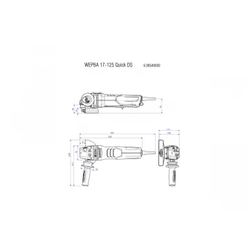 WEPBA 17-125 Quick DS Кутова шліфувальна машина - Фото № 7