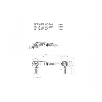 W 26-230 MVT Кутова шліфувальна машина - Фото № 4