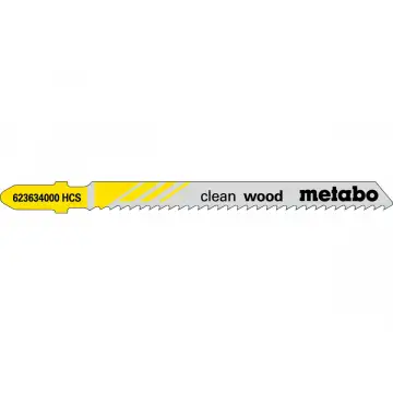Пилка для лобзика по дереву Metabo Professional 74 мм T 101 B, 100 шт