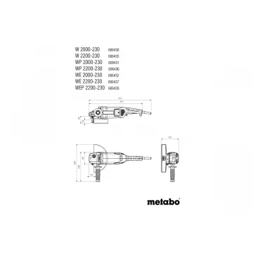 W 2200-230 Кутова шліфувальна машина - Фото № 4