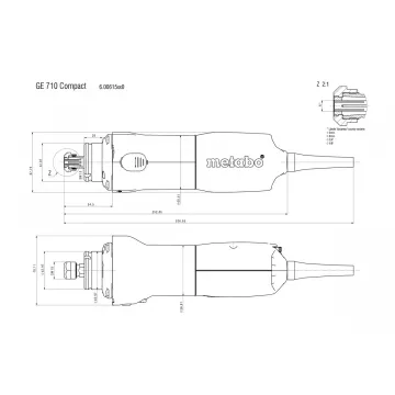 GE 710 Compact Прямошліфувальна машина - Фото № 2