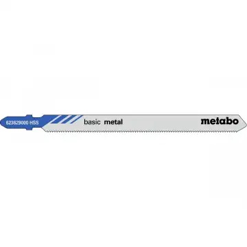 Пилка для лобзика по металу Metabo Classic 106 мм T 318 A, 5 шт