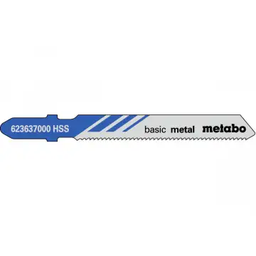 Пилка для лобзика по металу Metabo Classic 51 мм T 118 A, 25 шт