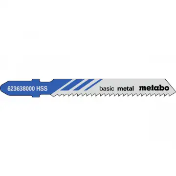 Пилка для лобзика по металу Metabo Classic 51 мм T 118 B, 25 шт