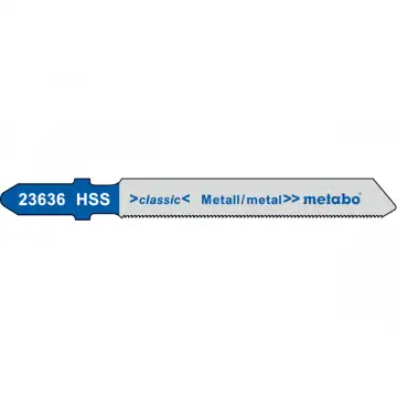 Пилка для лобзика по металу Metabo Classic 66 мм T 118 G, 25 шт