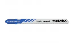 Пилка для лобзика по металу Metabo Classic 66 мм T 118 G, 5 шт