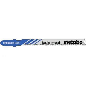 Пилка для лобзика по металу Metabo Classic 66 мм T 218 A, 5 шт