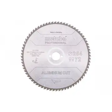 Пилкове полотно «aluminium cut - professional», 254x30 Z72 FZ/TZ 5°neg (628447000)