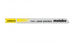 5 пилкових U-подібних полотен для лобзиків «clean wood premium», 82/2,5 мм (623905000)
