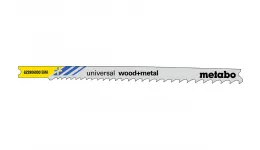 5 пилкових U-подібних полотен для лобзиків «universal wood + metal», 107 мм (623906000)