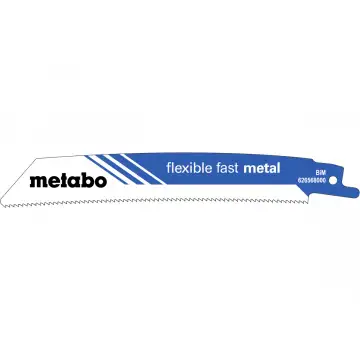 5 пилкових полотен для шабельних пилок «flexible fast metal», 150 x 0,9 мм (626568000)