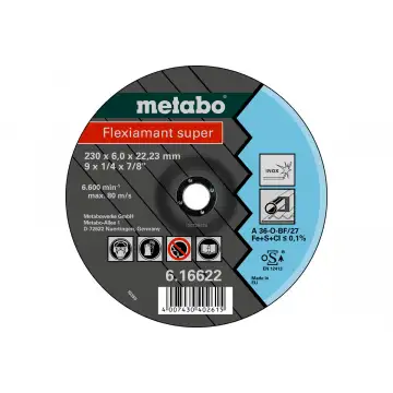 Зачистний круг Metabo Flexiamant Super 230x6x22.23 Inox