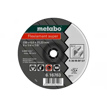 Зачистний круг для алюмінію Metabo Flexiamant Super 125x6x22,23